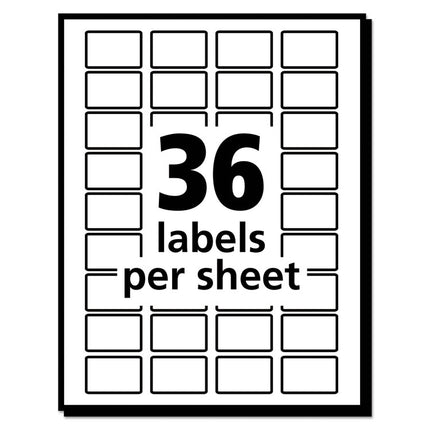 Removable Multi-Use Labels, Inkjet/laser Printers, 0.5 X 0.75, White, 36/sheet, 28 Sheets/pack, (5418)