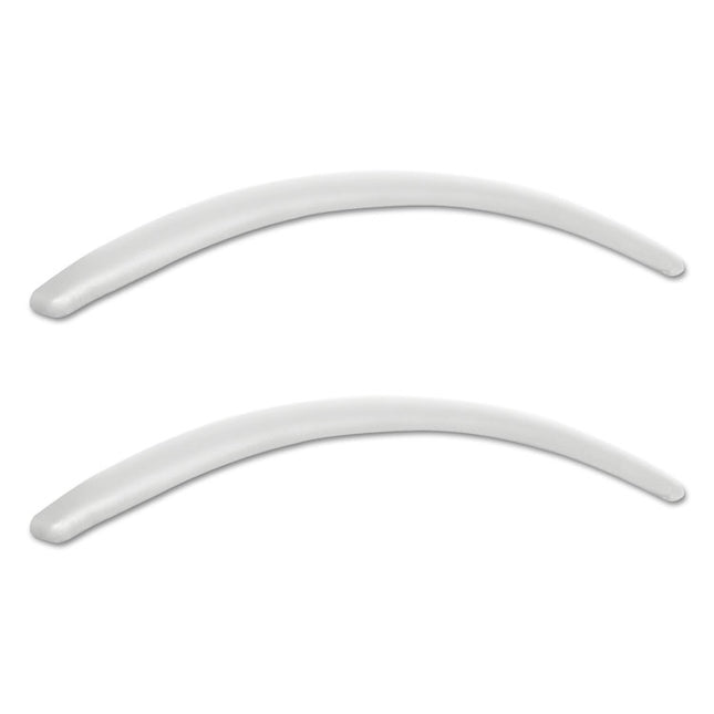 Alera Neratoli Series Replacement Arm Pads for Alera Neratoli Series Chairs, Faux Leather, 1.77 x 15.15 x 0.59, White, 2/Set