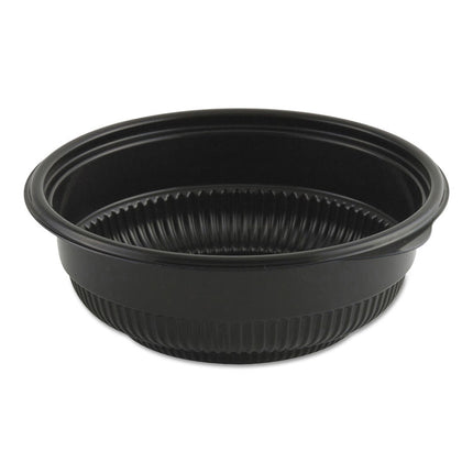 MicroRaves Incredi-Bowl Base, 16 oz, 5.75" Diameter x 2.02" h, Black, Plastic, 250/Carton