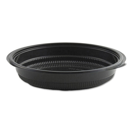MicroRaves Incredi-Bowl Base, 24 oz, 8.5" Diameter x 1.51" h, Black, Plastic, 150/Carton