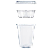 Clear PET Grab n Go Kit Combo with Insert, 12 oz, Plastic, Clear, 500/Carton