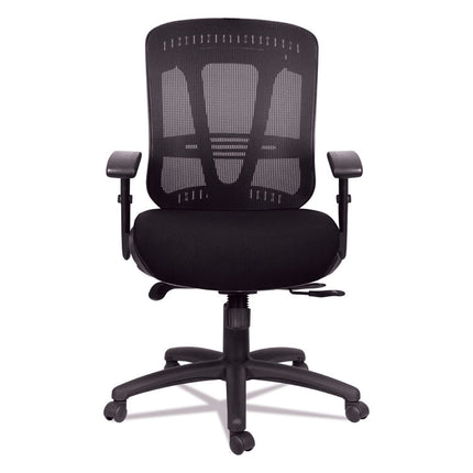 Alera Eon Series Multifunction Mid-Back Cushioned Mesh Chair, Supports Up To 275 Lb, 18.11" To 21.37" Seat Height, Black