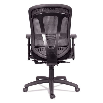 Alera Eon Series Multifunction Mid-Back Cushioned Mesh Chair, Supports Up To 275 Lb, 18.11" To 21.37" Seat Height, Black