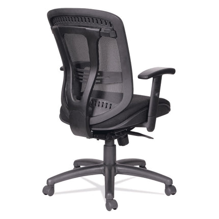 Alera Eon Series Multifunction Mid-Back Cushioned Mesh Chair, Supports Up To 275 Lb, 18.11" To 21.37" Seat Height, Black