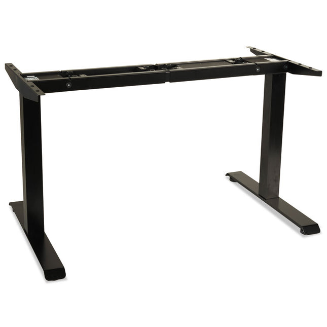 Alera AdaptivErgo Sit-Stand Two-Stage Electric Height-Adjustable Table Base, 48.06" x 24.35" x 27.5" to 47.2", Black