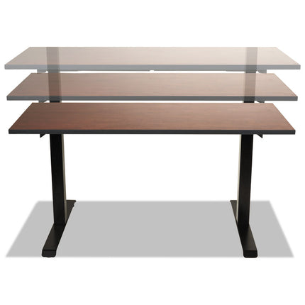 Alera AdaptivErgo Sit-Stand Two-Stage Electric Height-Adjustable Table Base, 48.06" x 24.35" x 27.5" to 47.2", Black