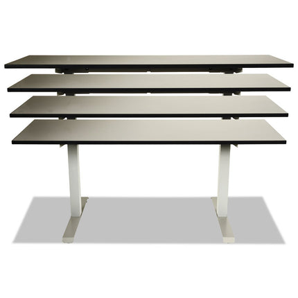 Alera AdaptivErgo Sit-Stand Two-Stage Electric Height-Adjustable Table Base, 48.06" x 24.35" x 27.5" to 47.2", Gray