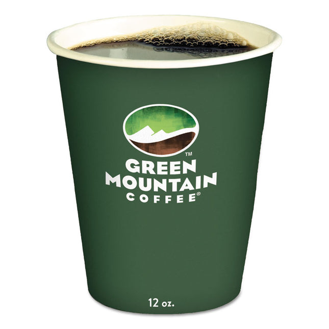 Paper Hot Cups, 12 oz, Green Mountain Design, 1,000/Carton