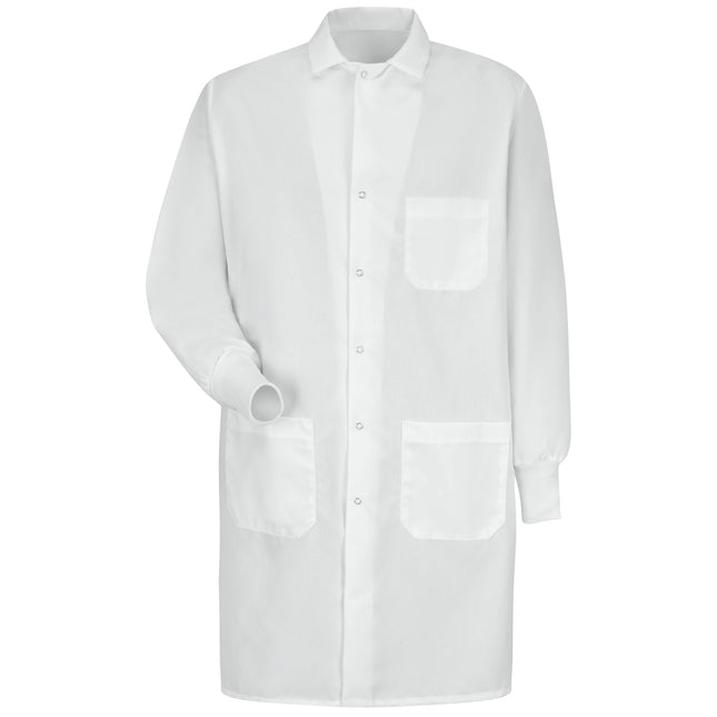 Red Kap® Unisex Specialized Cuffed Lab Coat with Interior Pocket / KP72WH