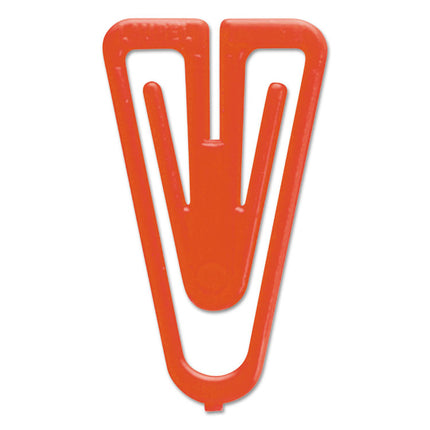 Plastiklips Paper Clips, Large, Smooth, Assorted Colors, 200/Box