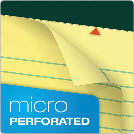 Double Docket Ruled Pads, Wide/legal Rule, 100 Canary-Yellow 8.5 X 11.75 Sheets, 6/pack