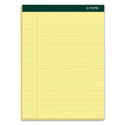 Double Docket Ruled Pads, Narrow Rule, 100 Canary-Yellow 8.5 X 11.75 Sheets, 6/pack