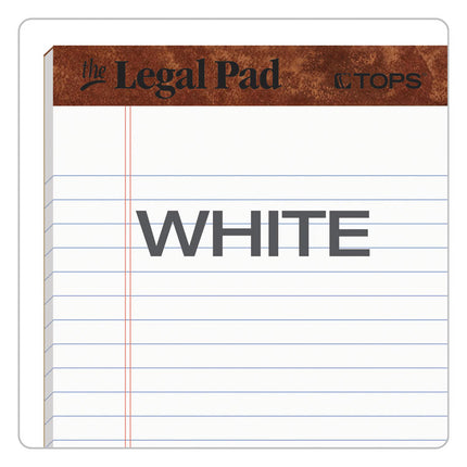 "The Legal Pad" Ruled Perforated Pads, Wide/legal Rule, 50 White 8.5 X 14 Sheets, Dozen