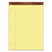 "The Legal Pad" Ruled Perforated Pads, Wide/legal Rule, 50 Canary-Yellow 8.5 X 11.75 Sheets, Dozen