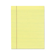 "The Legal Pad" Glue Top Pads, Wide/legal Rule, 50 Canary-Yellow 8.5 X 11 Sheets, 12/pack