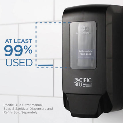 Pacific Blue Ultra Foam Soap Manual Dispenser Refill, Antimicrobial, Pacific Citrus Scent, 1,200 mL, 4/Carton