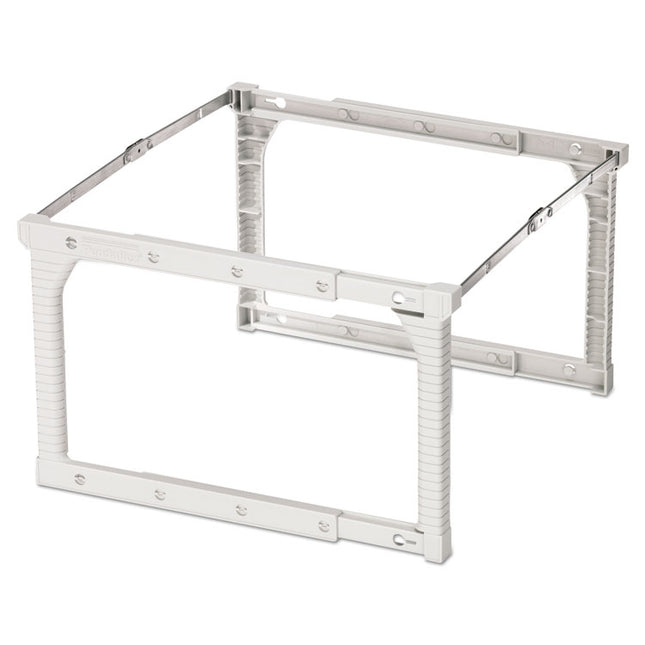 Plastic Snap-Together Hanging Folder Frame, Legal/letter Size, 18" To 27" Long, White/silver Accents, 4/box