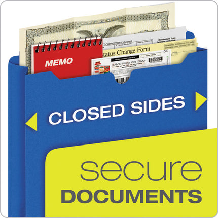 Poly File Jackets, Straight Tab, Legal Size, Assorted Colors, 5/pack