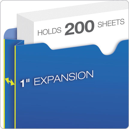 Poly File Jackets, Straight Tab, Legal Size, Assorted Colors, 5/pack