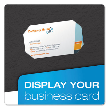 Twin-Pocket Folders With 3 Fasteners, 0.5" Capacity, 11 X 8.5, Black 25/box