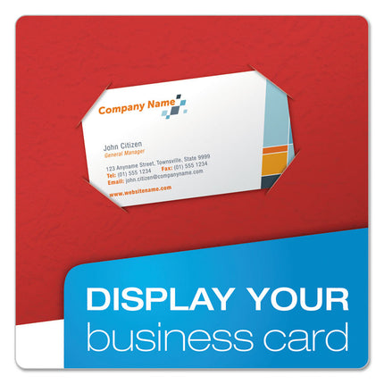 Twin-Pocket Folders With 3 Fasteners, 0.5" Capacity, 11 X 8.5, Red, 25/box