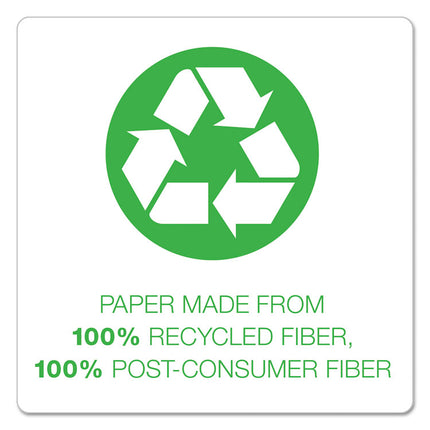 Earthwise by Pendaflex 100% Recycled Colored Hanging File Folders, Letter Size, 1/5-Cut Tabs, Green, 25/Box