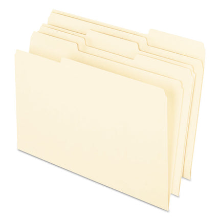 Earthwise by Pendaflex 100% Recycled Manila File Folder, 1/3-Cut Tabs: Assorted, Legal Size, 0.75" Expansion, Manila, 100/Box
