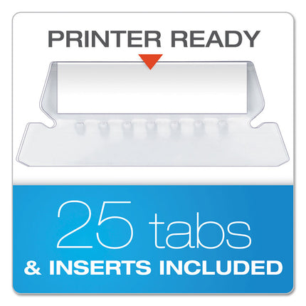 Colored Reinforced Hanging Folders, Letter Size, 1/5-Cut Tabs, Gray, 25/Box