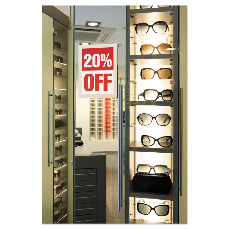 DURAFRAME Sign Holder, 5.5 x 8.5, Silver, 2/Pack