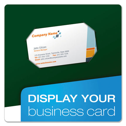 High Gloss Laminated Paperboard Folder, 100-Sheet Capacity, 11 X 8.5, Green, 25/box