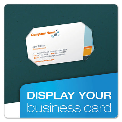 Earthwise By Oxford 100% Recycled Paper Twin-Pocket Portfolio, 100-Sheet Capacity, 11 X 8.5, Blue, 25/box