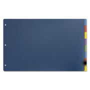 Tabloid-Size Poly Index Divider, 8-Tab, 11 X 17, Assorted, 1 Set