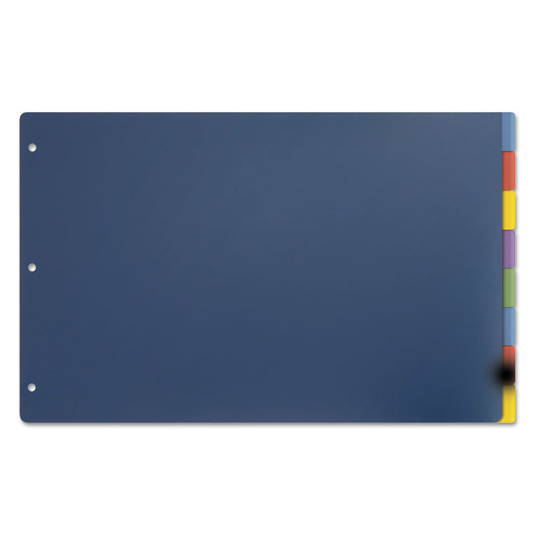 Tabloid-Size Poly Index Divider, 8-Tab, 11 X 17, Assorted, 1 Set