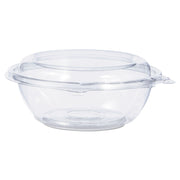Tamper-Resistant, Tamper-Evident Bowls with Dome Lid, 8 oz, 5.5" Diameter x 2.1" h, Clear, Plastic, 240/Carton