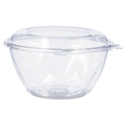 Tamper-Resistant, Tamper-Evident Bowls with Dome Lid, 32 oz, 7" Diameter x 3.4" h, Clear, Plastic, 150/Carton