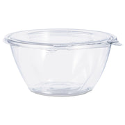 Tamper-Resistant, Tamper-Evident Bowls with Flat Lid, 32 oz, 7" Diameter x 3.2" h, Clear, Plastic, 150/Carton