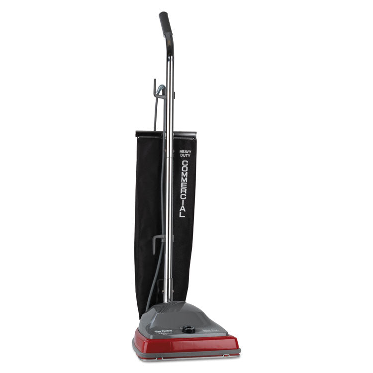 TRADITION Upright Vacuum SC679K, 12" Cleaning Path, Gray/Red/Black