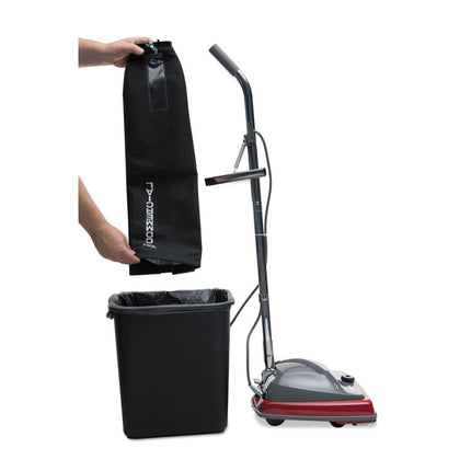 TRADITION Upright Vacuum SC679K, 12" Cleaning Path, Gray/Red/Black