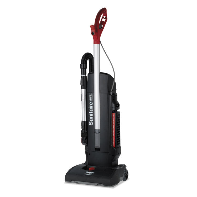 Multi-Surface Quietclean Two-Motor Upright Vacuum, 13" Cleaning Path, Black