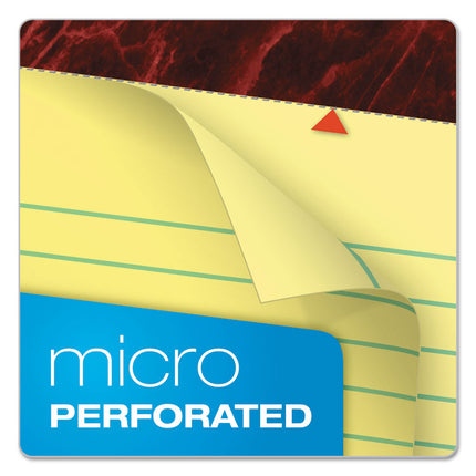Gold Fibre Quality Writing Pads, Narrow Rule, 50 Canary-Yellow 8.5 X 11.75 Sheets, Dozen