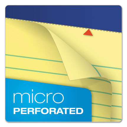 Perforated Writing Pads, Narrow Rule, 50 Canary-Yellow 5 X 8 Sheets, Dozen