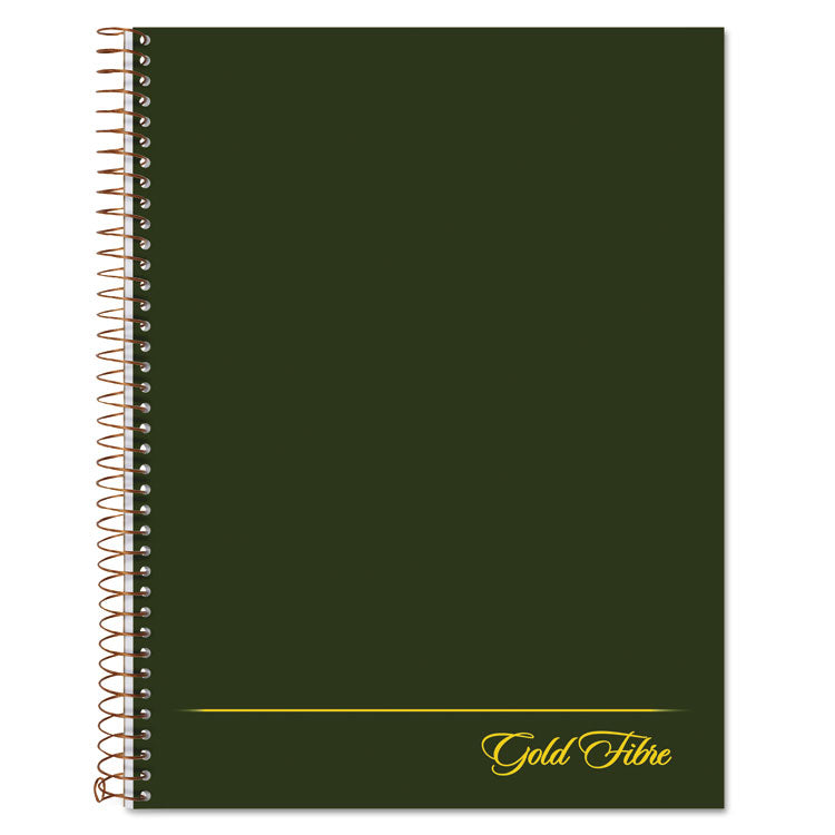 Gold Fibre Wirebound Project Notes Book, Project-Management Format, Green Cover, (84) 9.5 x 7.25 Sheets