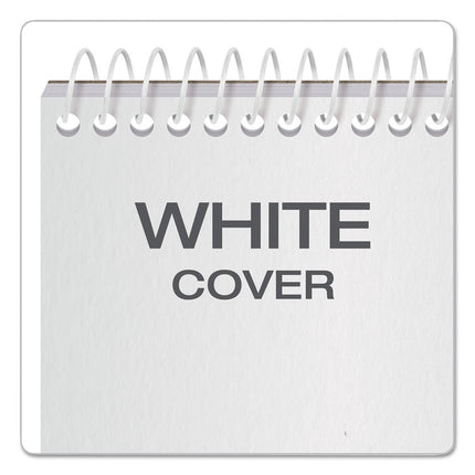 Reporter's Notepad, Wide/legal Rule, White Cover, 70 White 4 X 8 Sheets, 12/pack