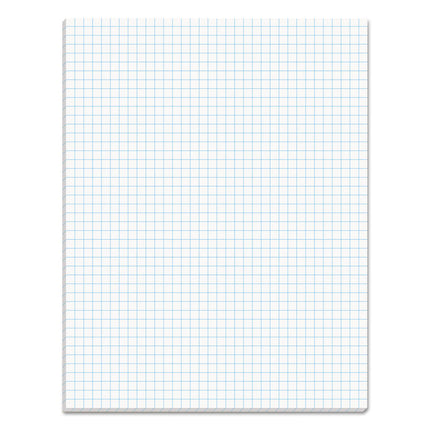Quadrille Pads, Quadrille Rule (4 Sq/in), 50 White 8.5 X 11 Sheets
