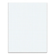 Quadrille Pads, Quadrille Rule (4 Sq/in), 50 White 8.5 X 11 Sheets