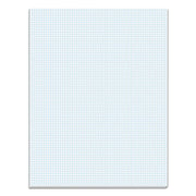 Quadrille Pads, Quadrille Rule (8 Sq/in), 50 White 8.5 X 11 Sheets
