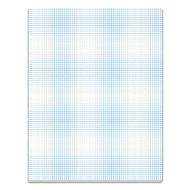 Quadrille Pads, Quadrille Rule (8 Sq/in), 50 White 8.5 X 11 Sheets