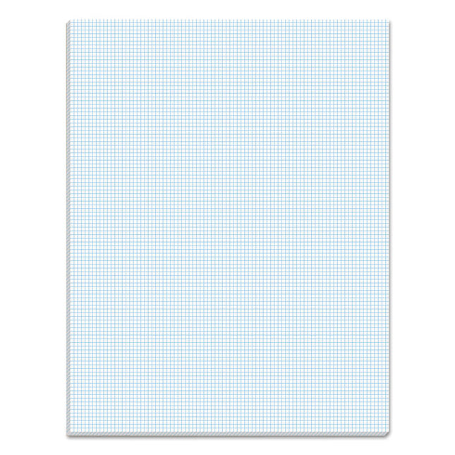 Quadrille Pads, Quadrille Rule (10 Sq/in), 50 White 8.5 X 11 Sheets
