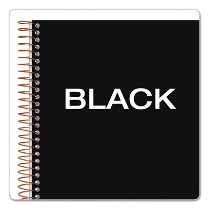 JEN Action Planner, 1-Subject, Narrow Rule, Black Cover, (100) 8.5 x 6.75 Sheets