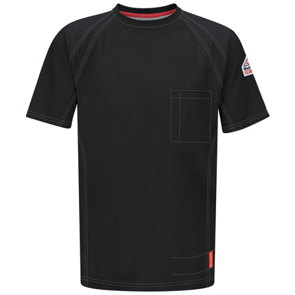 Bulwark® iQ Series® Comfort Knit Men's FR Short Sleeve T-Shirt / QT30BK